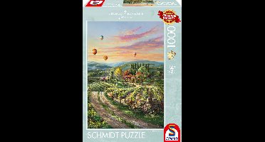 Schmidt puzzel Thomas Kinkade landschap Peaceful Valley Vineyard 1000 stukjes.