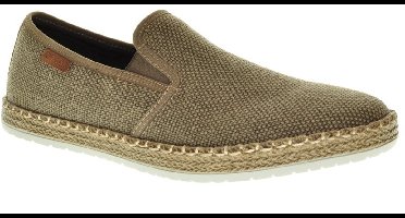 Rieker Beige Canvas Mocassin Heren Stof Zomer maat 40