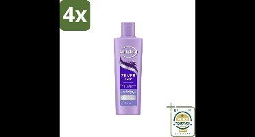 Andrélon – Shampoo – Zilver Care – 250 ml - Voordeelverpakking - 4 stuks - Kleurcorrectie - Gele tonen