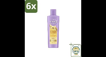 Andrélon – Shampoo – Stralend Blond – 250 ml - Voordeelverpakking - 6 stuks - Highlights - Stralend blond haar