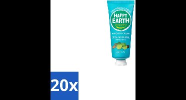 Happy Earth – Deodorant Cream – 100% Natuurlijk Cedar Lime – 40 ml - Bulkverpakking - 20 stuks
