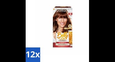 12 x Garnier - Belle Color 50 - Haarkleuring - Mahonie - Permanente Kleur - Permanente Haarkleur - Grijsdekking - Haarkleur - Haarverf - Natuurlijke Haarkleur