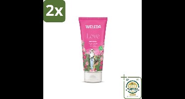 WELEDA - Douchecrème Aroma Shower Love - 200 ml - Voordeelverpakking - 2 stuks - Aromatherapie - Rozengeur
