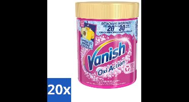 Vanish - Vlekverwijderaar - Oxi Action Wasbooster Poeder - Voor Gekleurde Was - 470 g - Bulkverpakking - 20 stuks
