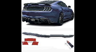 Spoiler Achterspoiler Voor Ford Mustang Coupe 2014–2020 Performance 500 Zwart Hoogglans Inclusief Montagekit & Elch Pro P1 Lijm