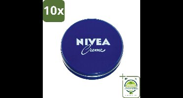 10 x NIVEA - Crèmeblik - Met Natuurlijke Oliën - Verzorgend - 150 ml - Grootverpakking - NIVEA Crème - Droge Huid - Normale Huid - Bodylotion - Gezichtscrème