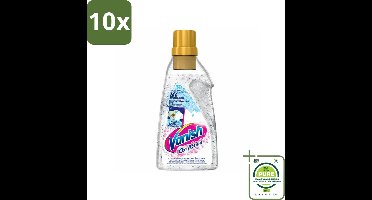 10 x Vanish - Vlekverwijderaar - Oxi Action Booster Gel Whitening - Voor Witte Was - 750 ml - Grootverpakking - Witte Was - Vlekkenverwijderaar - Witwas - Vlekken Verwijderen - Wasmiddel