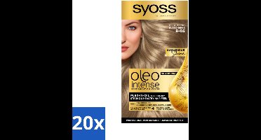 20 x SYOSS - Oleo Intense 8-05 Beige Blond - Haarverf - Zonder Ammoniak - Grijsdekking - Langdurige Kleur - Haarverf - Permanent Haarkleuring - Zonder Ammoniak - Grijsdekking - Olie-formule