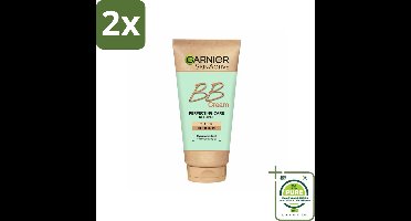 Garnier - SkinActive - BB Cream Classic Medium - 5-in-1 Verzorging - 50 ml - Voordeelverpakking - 2 stuks - BB crème - Gezichtsverzorging