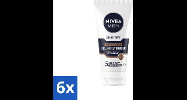 NIVEA MEN - Sensitive - Gezichtsgel Huid & Stoppelbaard - 50 ml - Voordeelverpakking - 6 stuks