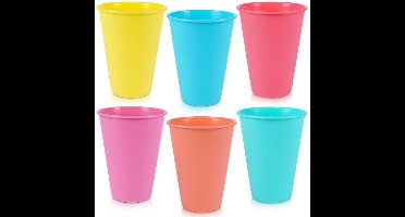 Kunststof Drinkbekers - Set van 6 - 400 ml