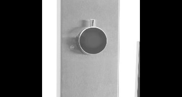 vidaXL - Buitendouche - met - bak - HKC - roestvrij - staal