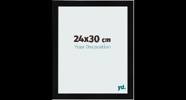 Your Decoration - Fotolijst 24x30 cm - MDF - Zwart Hoogglans - Pisa