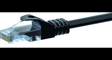 Danicom CAT5e UTP patchkabel - 3 meter zwart - CCA - netwerkkabel - internetkabel - UTP kabel - RJ45 - 1000 mbit/s