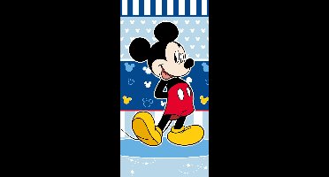 Disney Mickey Mouse Strandlaken Navy - 70 x 140 cm - Katoen