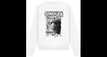 Stranger Things Season 5 - Newspaper Vecna Heren Sweatshirts - wit - M