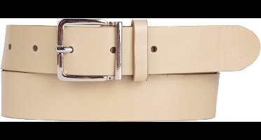 Petrol Industries Riem Dames - Broekriem - Verstelbaar - Leer - Beige - 105 cm