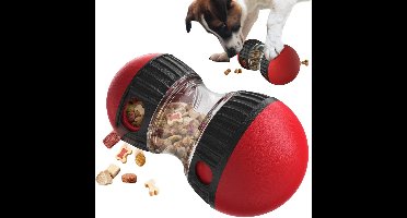 Interactief speelgoed voor hond, speelgoed hond beroep, distributeur van croquettes voor honden speelgoed, slow feeder, speelgoed puzzel voor peet, spelletjes intelligentie, rood