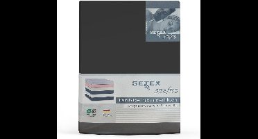 Setex - Fijn flanellen laken met elastiek, behaaglijk zacht, flanel hoeslaken van 100% katoen met elastiek rondom, beddengoed het hele jaar door, zwart