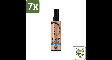 7 x Syoss - Keratin & Volume - Heatprotection Spray - Dubbele Bescherming - 200 ml - Grootverpakking - Haarbescherming - Hittebescherming - Volumeboost - Haarversterking - Salonlook