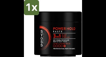1 x SYOSS - Power hold 150 ml - Haarpaste - Sterke Fixatie - 150ml - Haarpaste - Haartypen - Haartypen Styling - Haartypen Fixatie - Haartypen Verzorging
