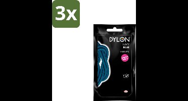 DYLON – Textielverf Handwas – Navy Blue – 50 g - Bulkverpakking - 3 stuks