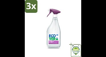 3 x Ecover - Kalkreiniger - Bessen & Basilicum - 500 ml - Grootverpakking - Kalkreiniger - Kalkverwijderaar - Badkamerreiniger - Keukenreiniger - Ecologische Reiniger