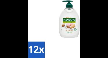 12 x Palmolive - Handzeep - Met Pomp - Almond Milk - 500ml - Handzeep - Melk - Amandel - Zeepvrij - Hydraterend