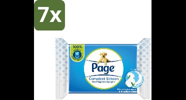 Page – Vochtig Toiletpapier – Navulling – 38 doekjes - Bulkverpakking - 7 stuks