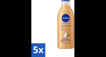 NIVEA – Bodylotion – Sun Touch Bruinen Zonder Zon – 400 ml - Bulkverpakking - 5 stuks