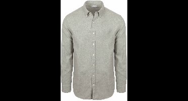 McGregor Overhemd Flanel Melange Grijs - Maat XL - Heren - Overhemden Casual