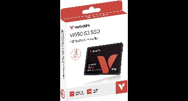Verbatim Vi550 S3 4 TB SSD harde schijf (2.5 inch) SATA 6 Gb/s, SATA III Retail 49355