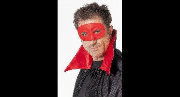 Oogmasker domino rood