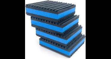 Zware EVA Antivibratie Pads - 4 Stuks, 2 x 2 x 7/8 inch voor HVAC, Wasmachines, Compressoren, Loopbanden, Airconditioners