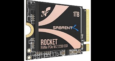 Sabrent 2230 M.2 NVMe Gen 4 1 TB, interne SSD 4750 MB/s lezen, PCIe 4.0 X4, Interne Solid State Drive, compatibel met Steam Deck, Surface Pro, pc's, NUC's en laptops [SB-2130-1TB]