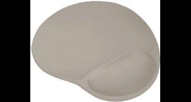 Trust BigFoot Muismat – Ergonomische Muismat - Met Gel Polssteun - Antislip - Beige