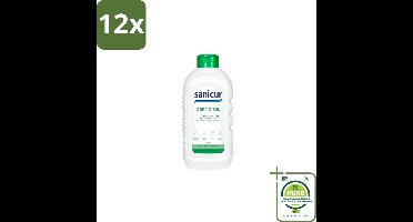 Sanicur – Bad & Douchegel – Dermo Oil – 1000 ml - Voordeelverpakking - 12 stuks - Hydraatende lichaamsolie - Droge huid verzorging