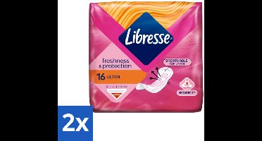 Libresse – Inlegkruisjes – Invisible Normal 3 mm – 16 Inlegkruisjes - Voordeelverpakking - 2 stuks