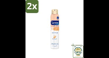 Sanex – Deodorant Spray – Dermo Sensitive – 200 ml - Voordeelverpakking - 2 stuks - Aluminiumvrije deodorant - Ethanolvrije deodorant