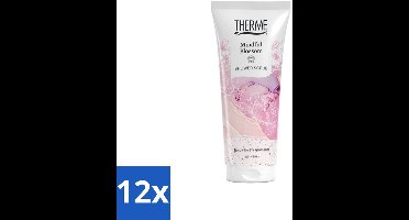 Therme – Douchescrub – Mindful Blossom – 200 ml - Voordeelverpakking - 12 stuks