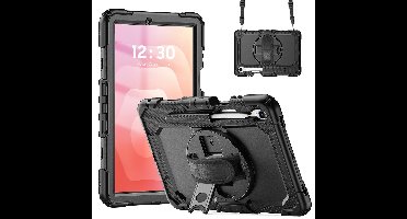 Accezz Tablet Hoes - Geschikt voor Samsung Galaxy Tab S11 Ultra - Backcover Shoulder Strap - Zwart