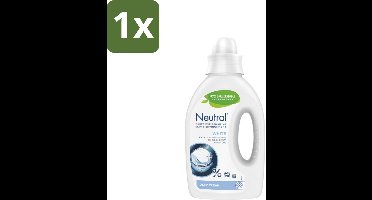 1 x Neutral Vloeibaar Wasmiddel Wit 20 Wasbeurten 1 liter - Gevoelige Huid - Wasmiddel - Wasmachine - Wasmiddel Voor Gevoelige Huid - Parfumvrij
