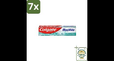 7 x Colgate - Max White - Whitening Crystals - Tandpasta - 100ml - Grootverpakking - Witte Tanden - Tandpasta - Whitening Crystals - Fluoride - Tandbederf