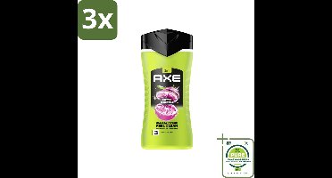3 x Axe 3-in-1 Douchegel Epic Fresh 250 ml - Grootverpakking - Douchegel - 3-in-1 - Axe - Epic Fresh - Grapefruit