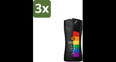 AXE – Bodywash – Unite Love Is Love – 250 ml - Bulkverpakking - 3 stuks