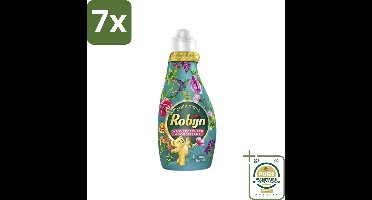 7 x Robijn Collections - Wasverzachter - Paradise Secret - 1,25L - 50 Wasbeurten - Grootverpakking - Wasverzachter - Paradijs - Parfum - Zacht Was - Wasgevoel