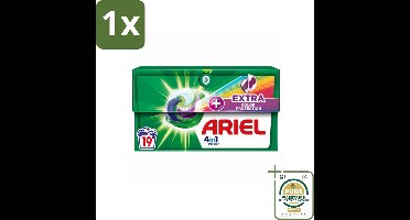 1 x Ariel Original - Extra Kleurbescherming - Wasmiddelcapsules - 4in1 Pods - Witte en Gekleurde Was - 19 Wasbeurten- Wasmiddelcapsules - Kleurbescherming - 4in1 Pods - Extra Farbschutz - Koud Wassen