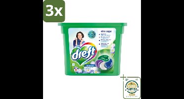 3 x Dreft - Wasmiddelcapsules 4in1 - Gekleurde Was - Blauwe Droom - 16 Wasbeurten - Grootverpakking - Wasmiddelcapsules - Kleurbescherming - Frisheid - Wasgoed Reinigen - Wasbeurten