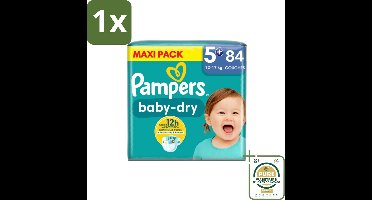 1 x Pampers – Luiers – Baby-Dry Maat 5+ (12-17 kg) – 84 Luiers- Koffiezetapparaat - Koffiezetapparaat - Koffiezetapparaat