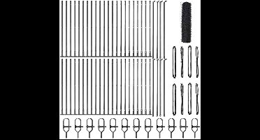vidaXL - Hekpaal. - Grijs
